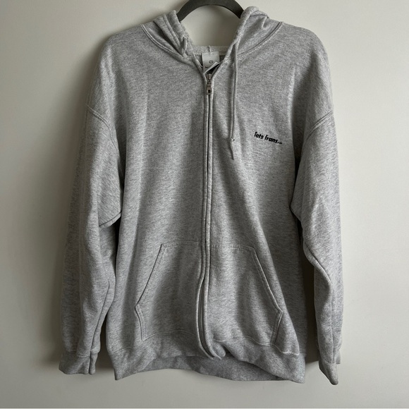 iets frans… Sweaters - iets frans…Zip Up Hoodie-Gray-Size Medium